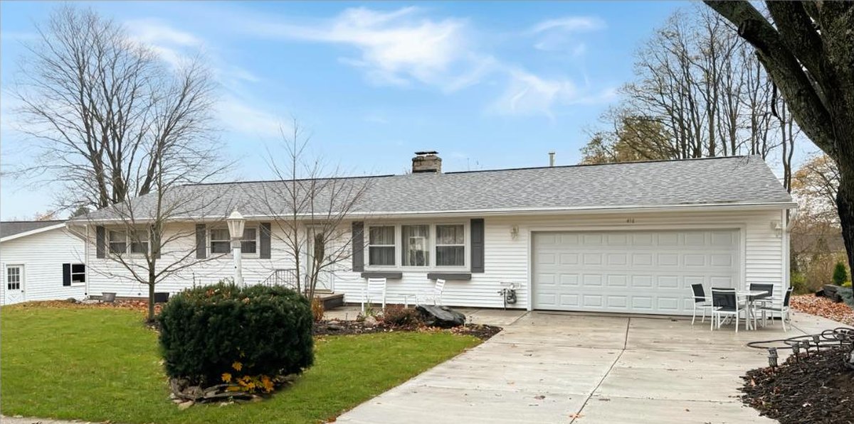 Reverse mortgage in Cadillac, MI: a typical single-level home, about 1450 sq ft, built around 1965